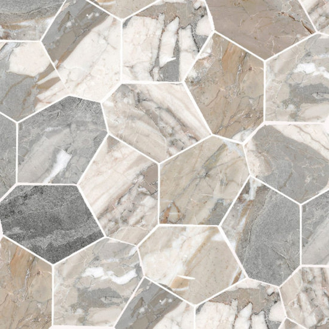 Qualis-Ceramica-11-x-12-Dynasty-Rectified-Porcelain-Eggs-Mosaic-Grey-Pol/Mat