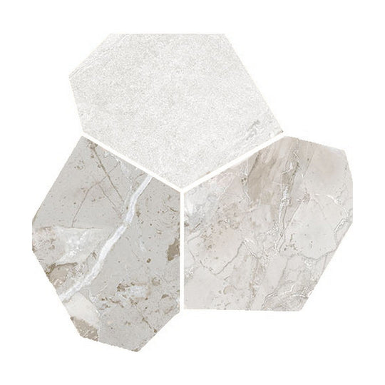 Qualis Ceramica 11" x 12" Dynasty Rectified Porcelain Eggs Mosaic