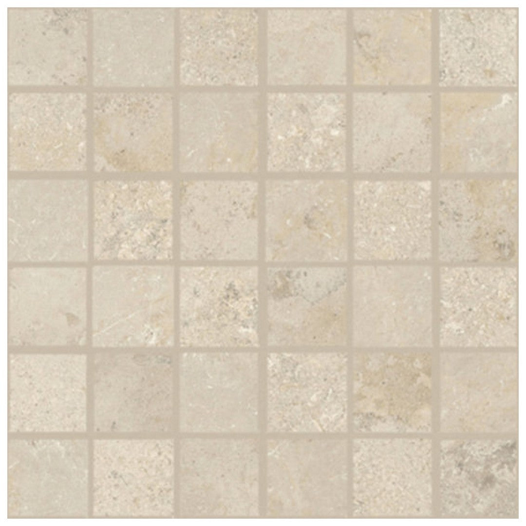 Qualis Ceramica 12" x 12" Elevation Rectified Natural Porcelain 2" Mosaic