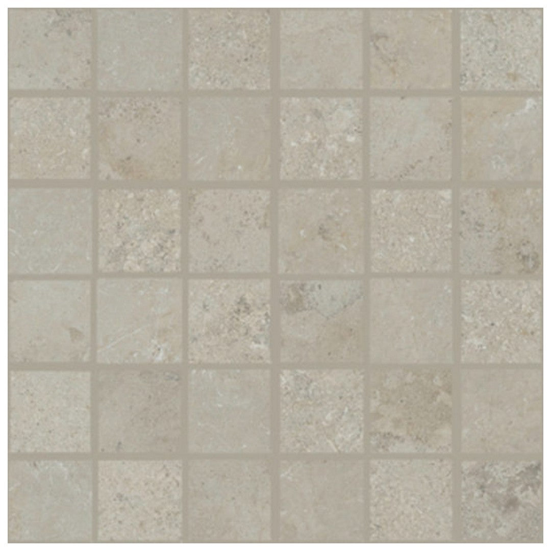 Qualis Ceramica 12" x 12" Elevation Rectified Natural Porcelain 2" Mosaic