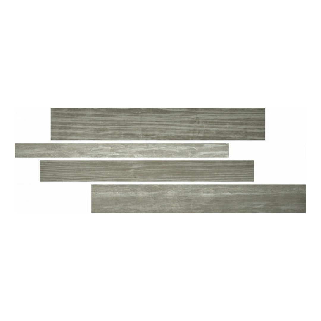 Qualis Ceramica 6" x 15" Highland Rectified Matte Porcelain Linear Mosaic