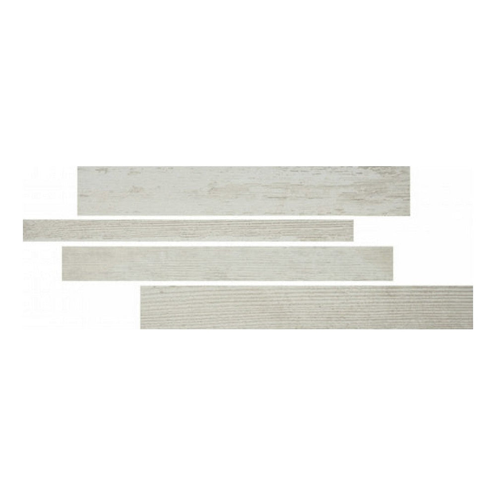 Qualis Ceramica 6" x 15" Highland Rectified Matte Porcelain Linear Mosaic