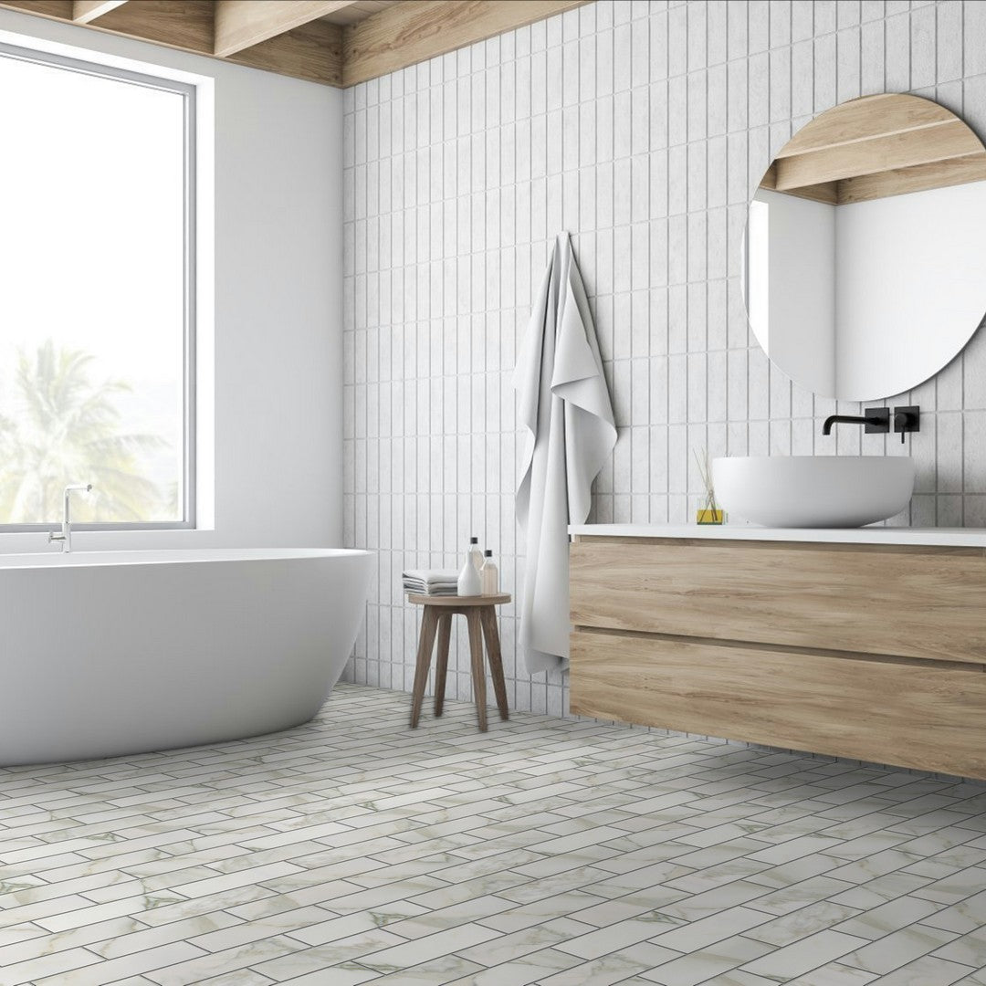 Qualis-Ceramica-Luxury-4-x-12-Rectified-Honed-Porcelain-Tile-Amalfi-Calacat