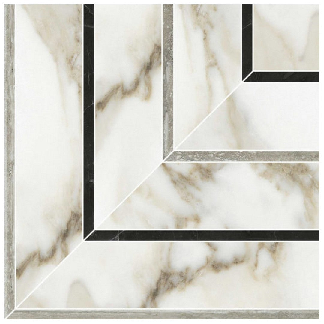 Qualis Ceramica 8" x 8" Luxury Rectified Honed Porcelain Picco Mosaic