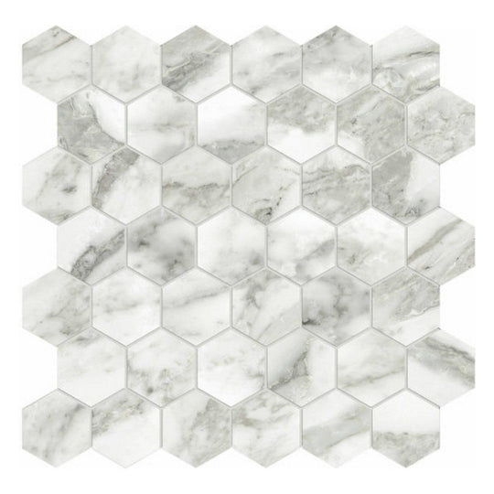 Qualis Ceramica 12" x 12" Luxury Rectified Honed Porcelain 2" Hexagon Tile