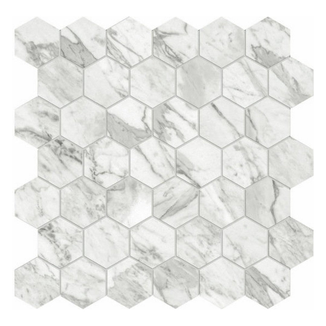 Qualis Ceramica 12" x 12" Luxury Rectified Honed Porcelain 2" Hexagon Tile