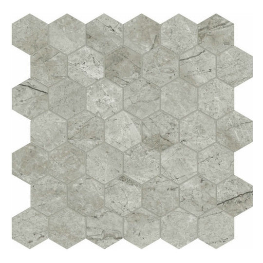 Qualis Ceramica 12" x 12" Luxury Rectified Polished Porcelain 2" Hexagon Tile