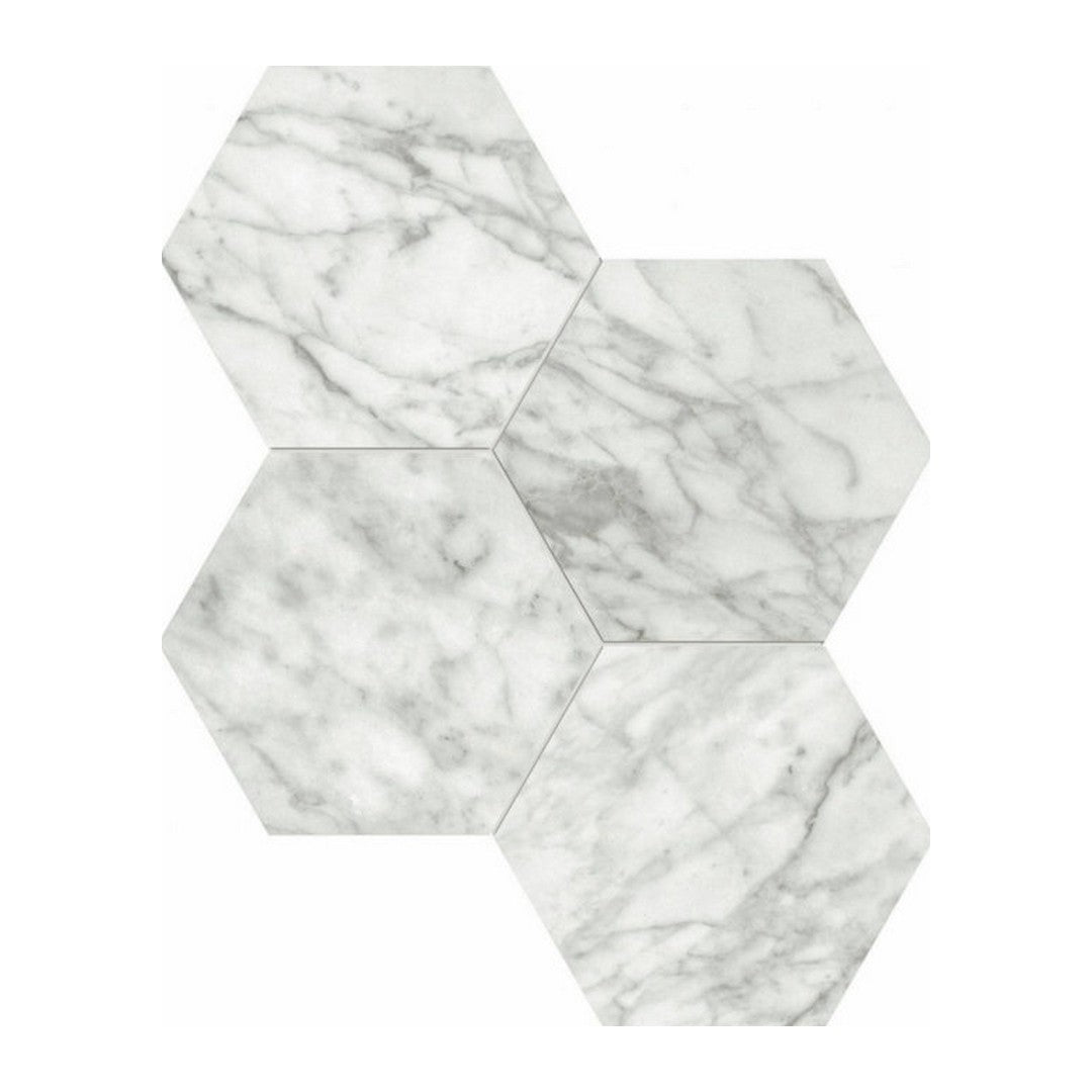 Qualis Ceramica 12" x 12" Luxury Rectified Honed Porcelain 6" Hexagon Tile