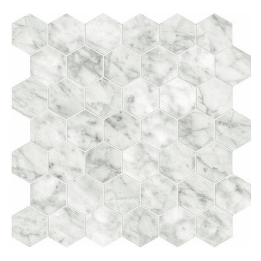 Qualis Ceramica 12" x 12" Luxury Rectified Honed Porcelain 2" Hexagon Tile