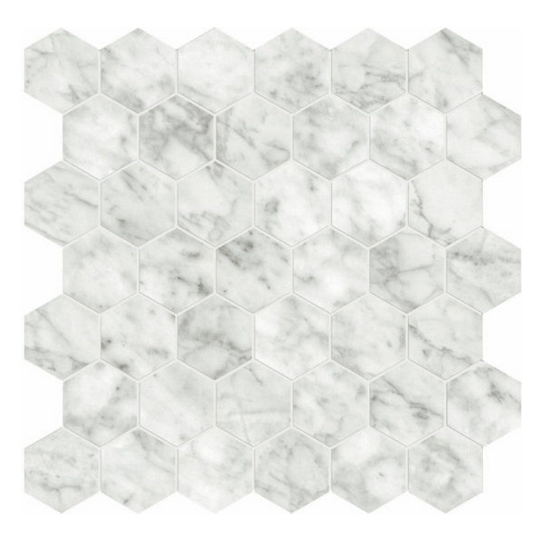 Qualis Ceramica 12" x 12" Luxury Rectified Polished Porcelain 2" Hexagon Tile
