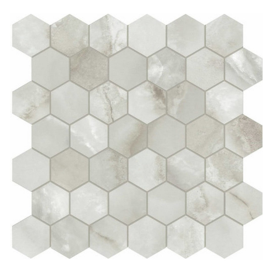 Qualis Ceramica 12" x 12" Luxury Rectified Honed Porcelain 2" Hexagon Tile