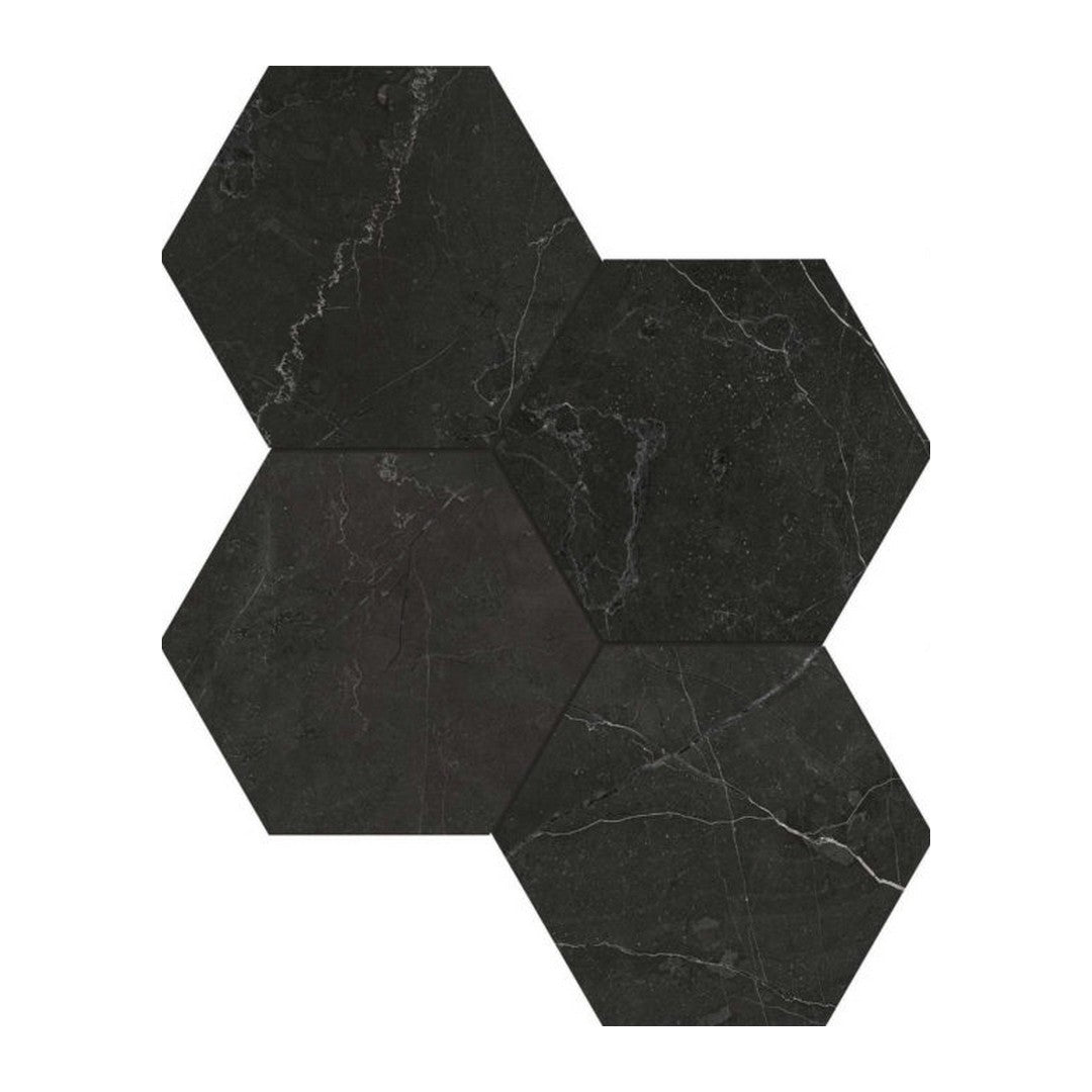 Qualis Ceramica 12" x 12" Luxury Rectified Honed Porcelain 6" Hexagon Tile