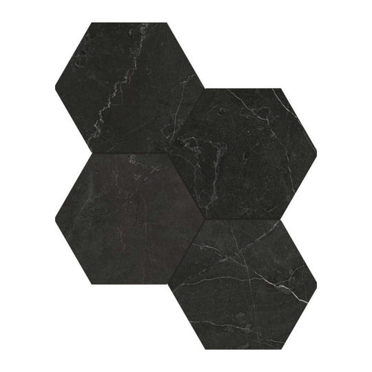 Qualis Ceramica 12" x 12" Luxury Rectified Honed Porcelain 6" Hexagon Tile