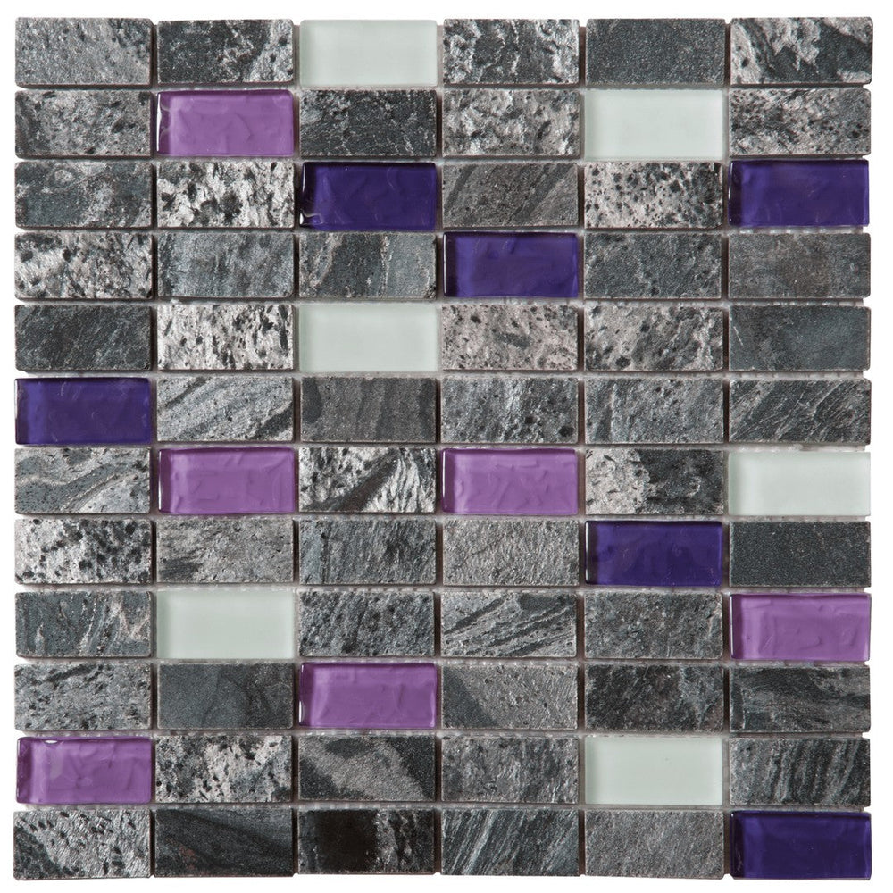 Bati Orient 12" x 12" Terrazzo Polished Glass & Stone Mosaic
