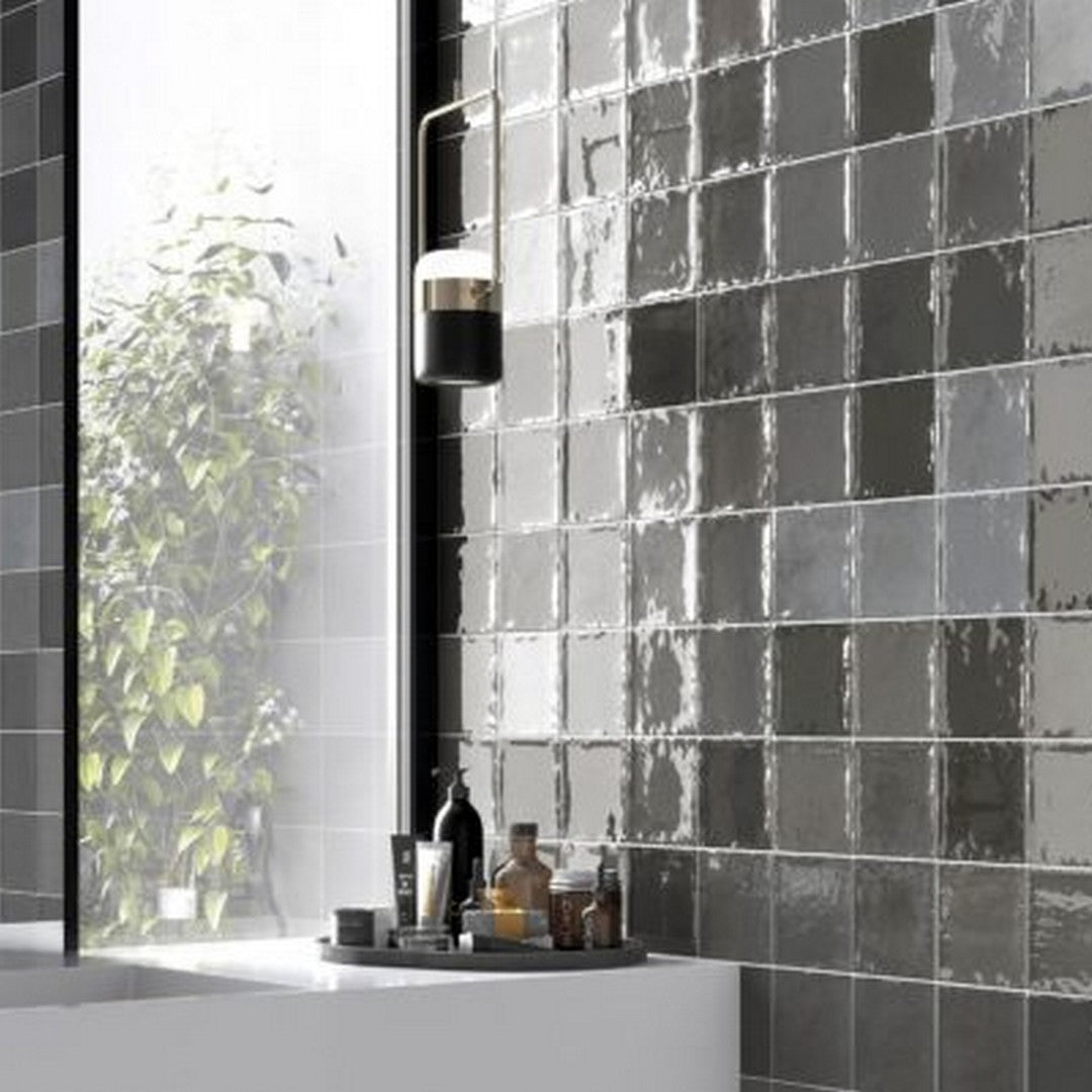 Qualis-Ceramica-Morocco-5-x-5-Glossy-Porcelain-Tile-Coal
