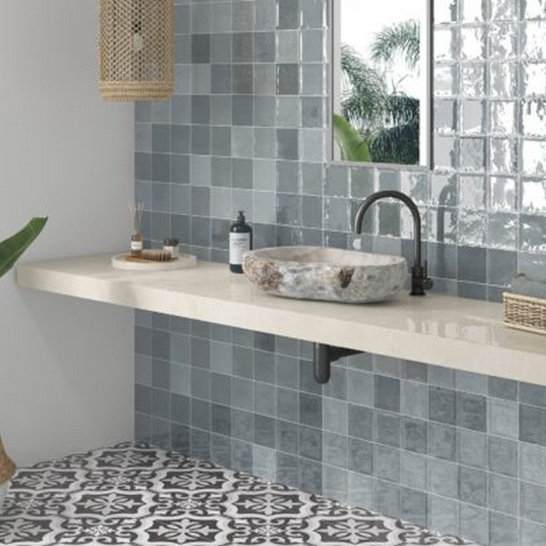 Qualis-Ceramica-Morocco-5-x-5-Glossy-Porcelain-Tile-Grey