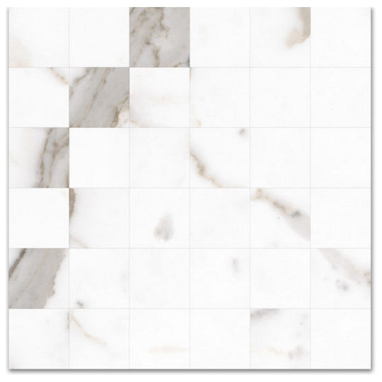 Qualis Ceramica 12" x 12" Mystique Rectified Matte Porcelain 2" Mosaic