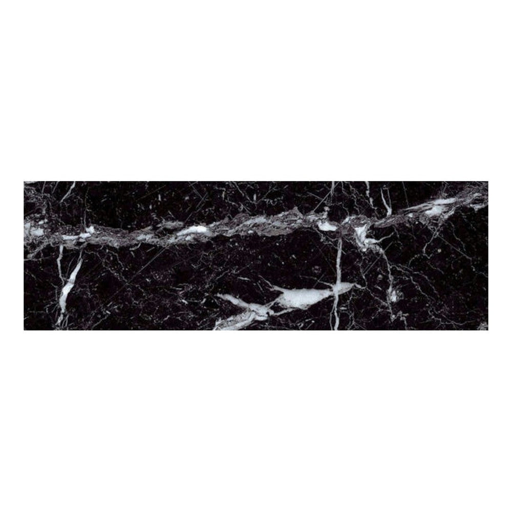 Qualis Ceramica 3" x 9" Nero Glossy Ceramic Wall Tile