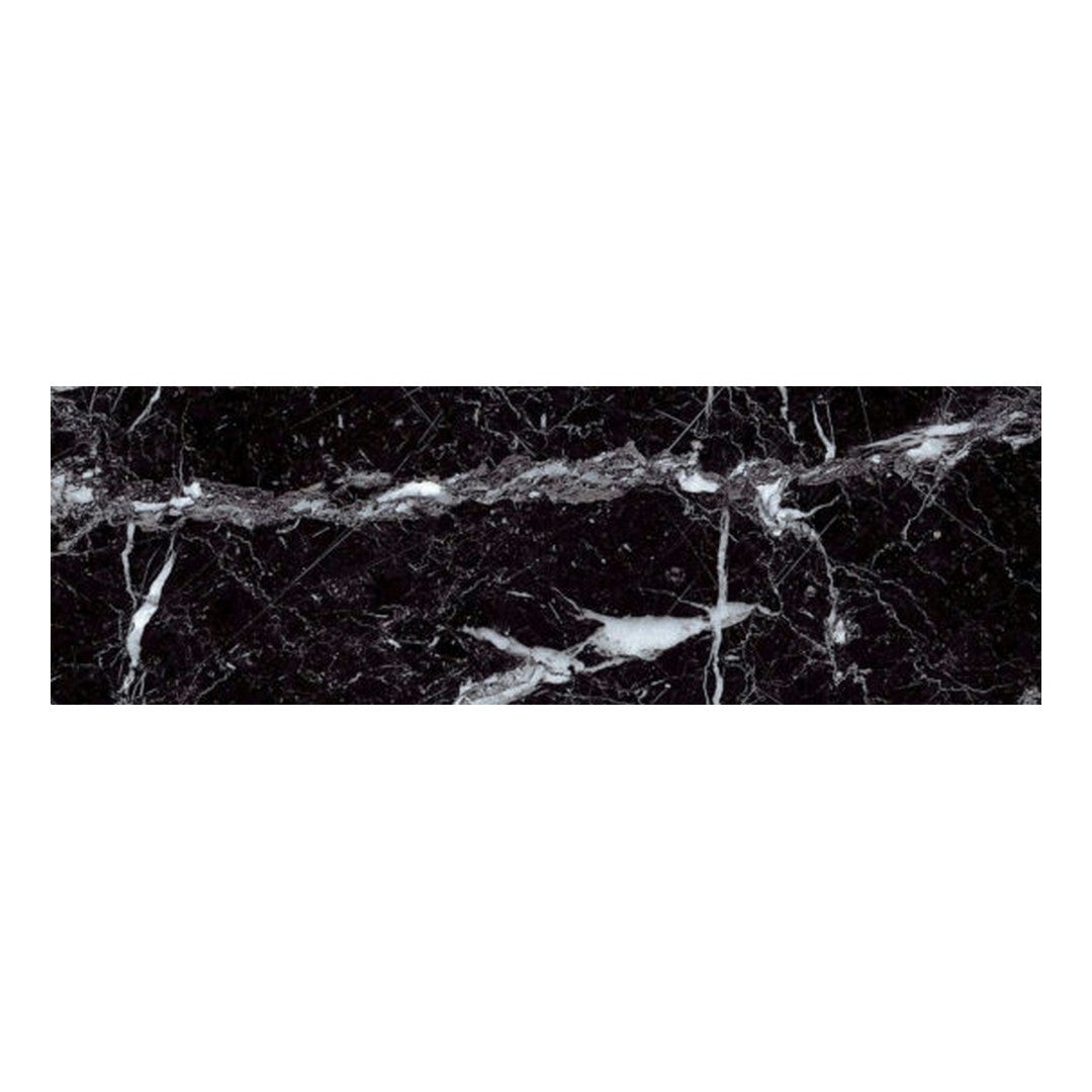 Qualis Ceramica 3" x 9" Nero Glossy Ceramic Wall Tile