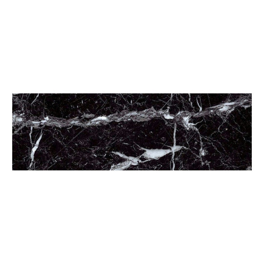 Qualis Ceramica 3" x 9" Nero Glossy Ceramic Wall Tile