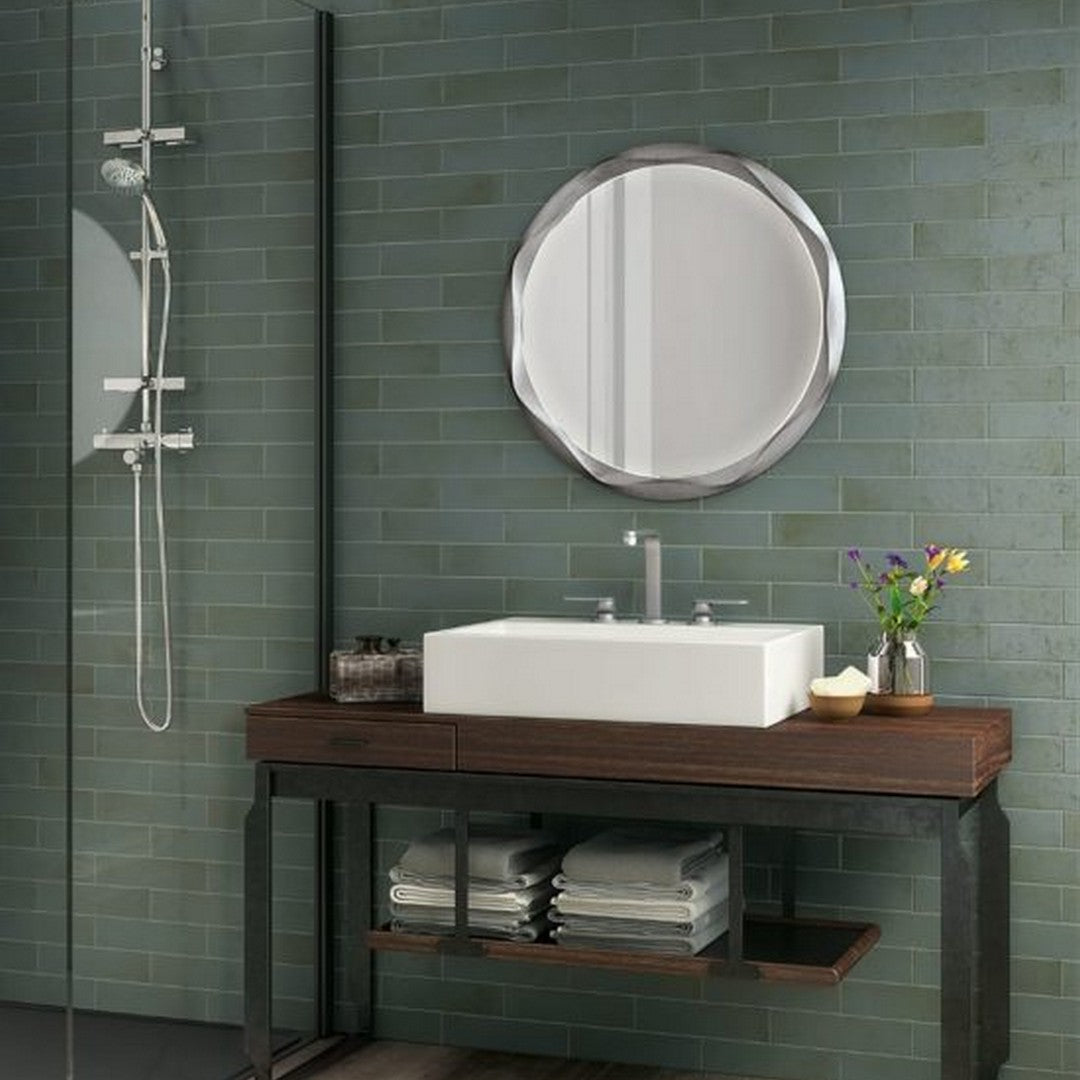 Qualis-Ceramica-Relax-3-x-11-Matte-Porcelain-Tile-Mandala-Teal