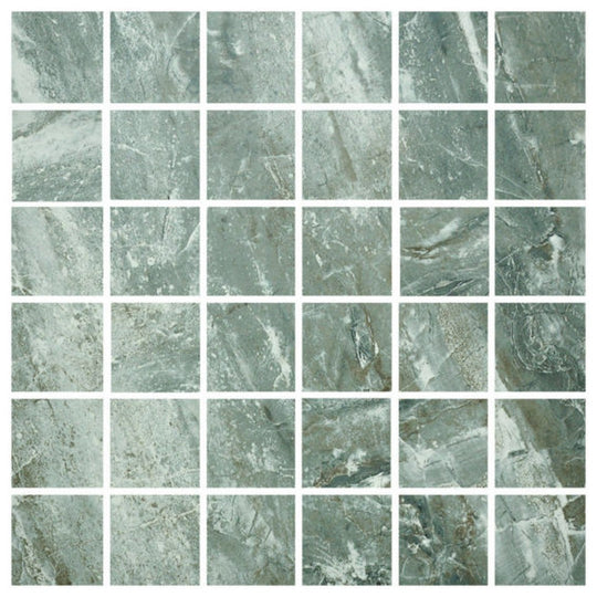 Qualis Ceramica 12" x 12" River Matte Porcelain 2" Mosaic