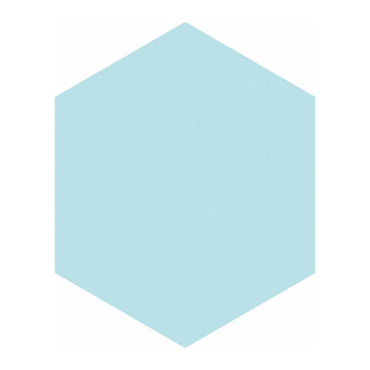 Qualis Ceramica 5.5" x 6.3" Ronda Glossy Porcelain Hexagon Tile