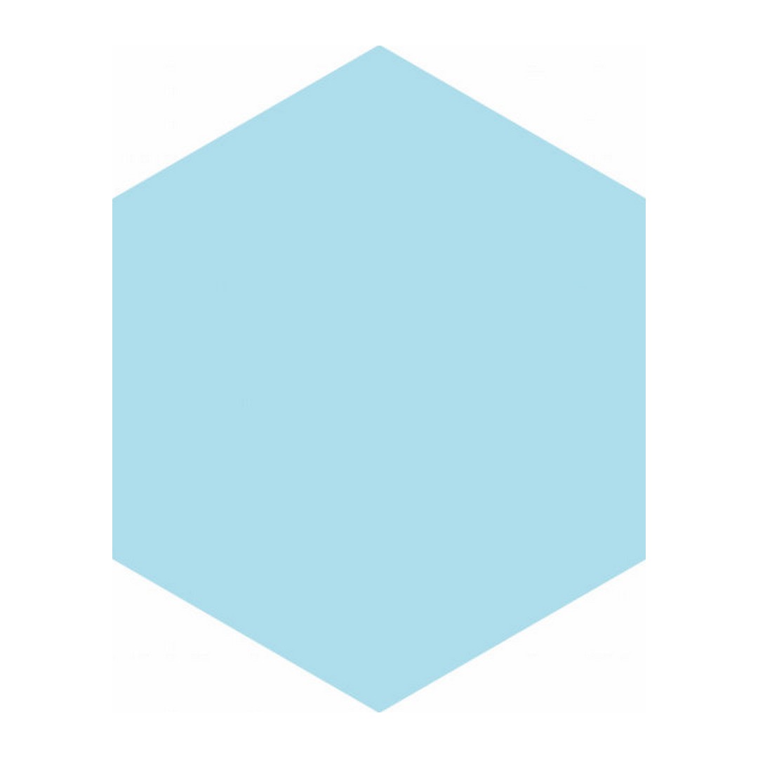 Qualis Ceramica 5.5" x 6.3" Ronda Glossy Porcelain Hexagon Tile