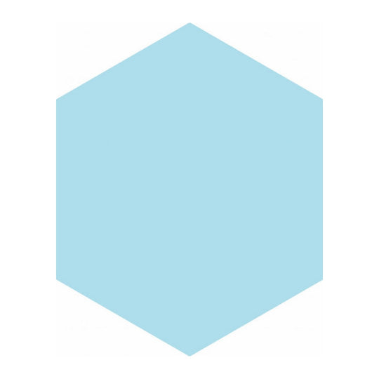 Qualis Ceramica 5.5" x 6.3" Ronda Glossy Porcelain Hexagon Tile