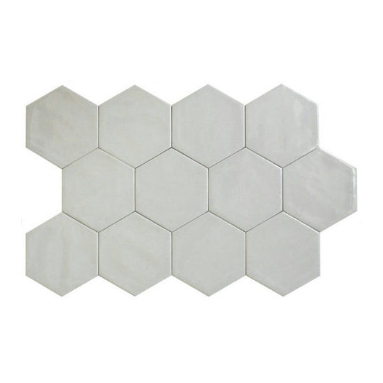 Qualis-Ceramica-Ronda-5.5-x-6.3-Glossy-Porcelain-Hexagon-Tile-Pearl