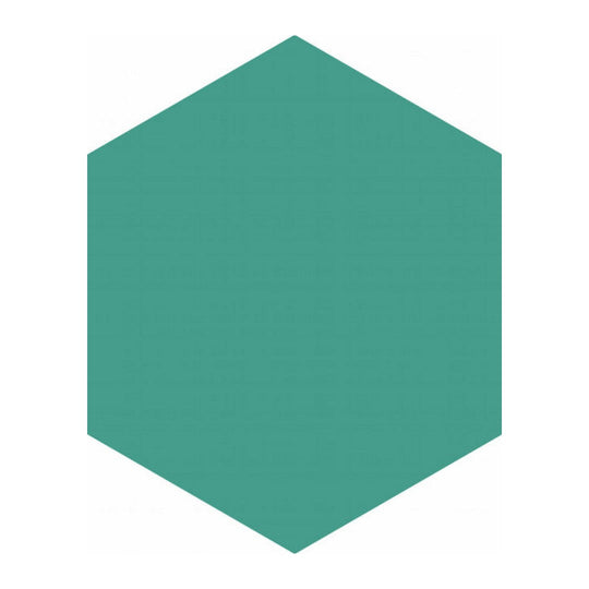 Qualis Ceramica 5.5" x 6.3" Ronda Glossy Porcelain Hexagon Tile