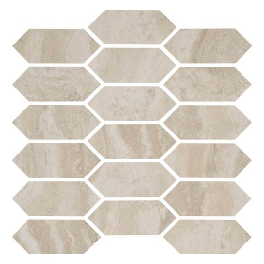 Qualis Ceramica 12" x 12" Timeless Matte Porcelain Picket Mosaic