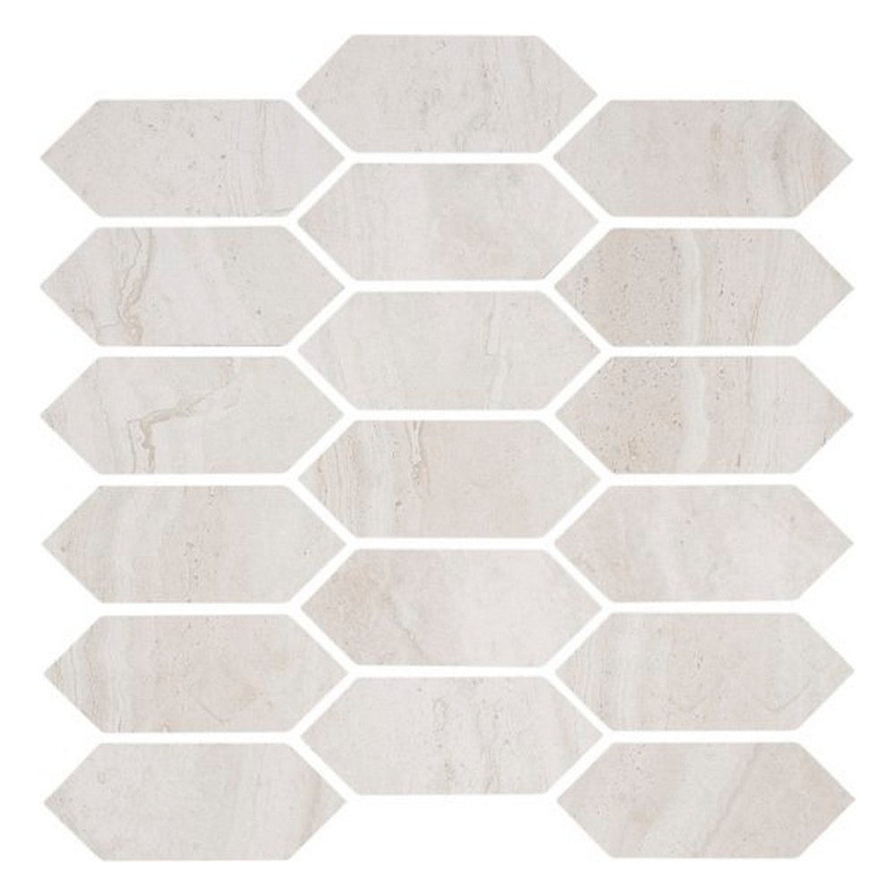 Qualis Ceramica 12" x 12" Timeless Matte Porcelain Picket Mosaic