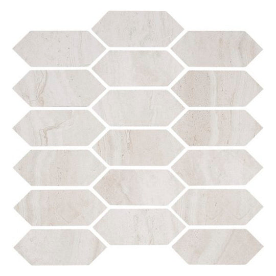 Qualis Ceramica 12" x 12" Timeless Matte Porcelain Picket Mosaic