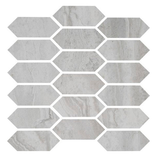 Qualis Ceramica 12" x 12" Timeless Matte Porcelain Picket Mosaic