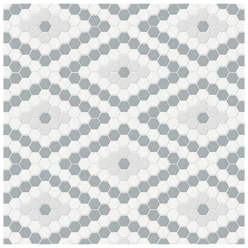 Qualis Ceramica 7.68" x 13.30" Traditions Matte Porcelain Diamond Pattern Mosaic