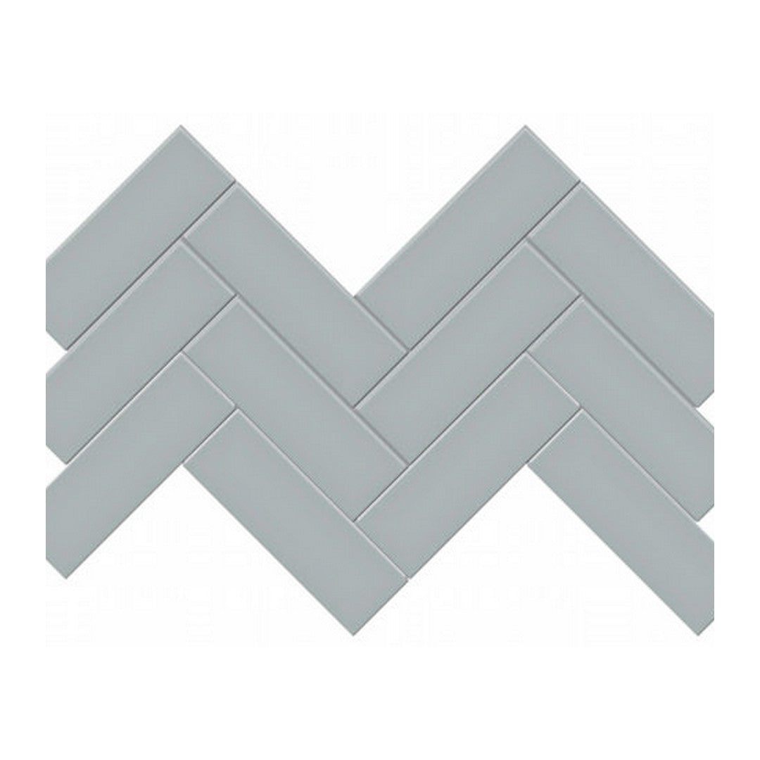 Qualis Ceramica 8.23" x 15.83" Traditions Matte Porcelain Herringbone 2×6" Mosaic
