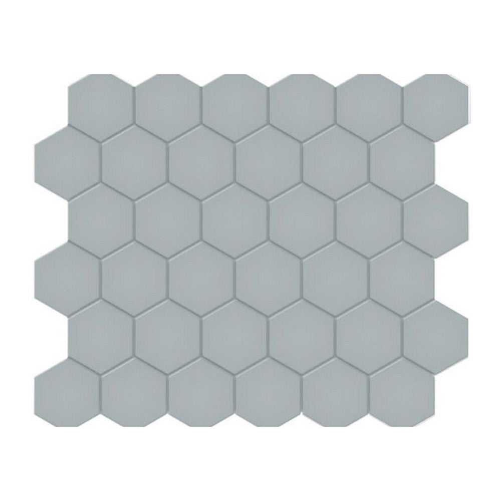 Qualis Ceramica 10.8" x 12.48" Traditions Matte Porcelain Hexagon 2" Mosaic