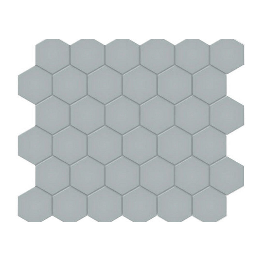Qualis Ceramica 10.8" x 12.48" Traditions Matte Porcelain Hexagon 2" Mosaic