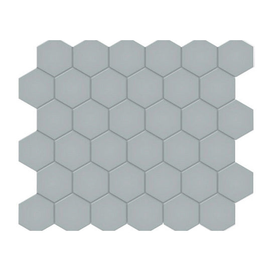 Qualis Ceramica 10.8" x 12.48" Traditions Matte Porcelain Hexagon 2" Mosaic