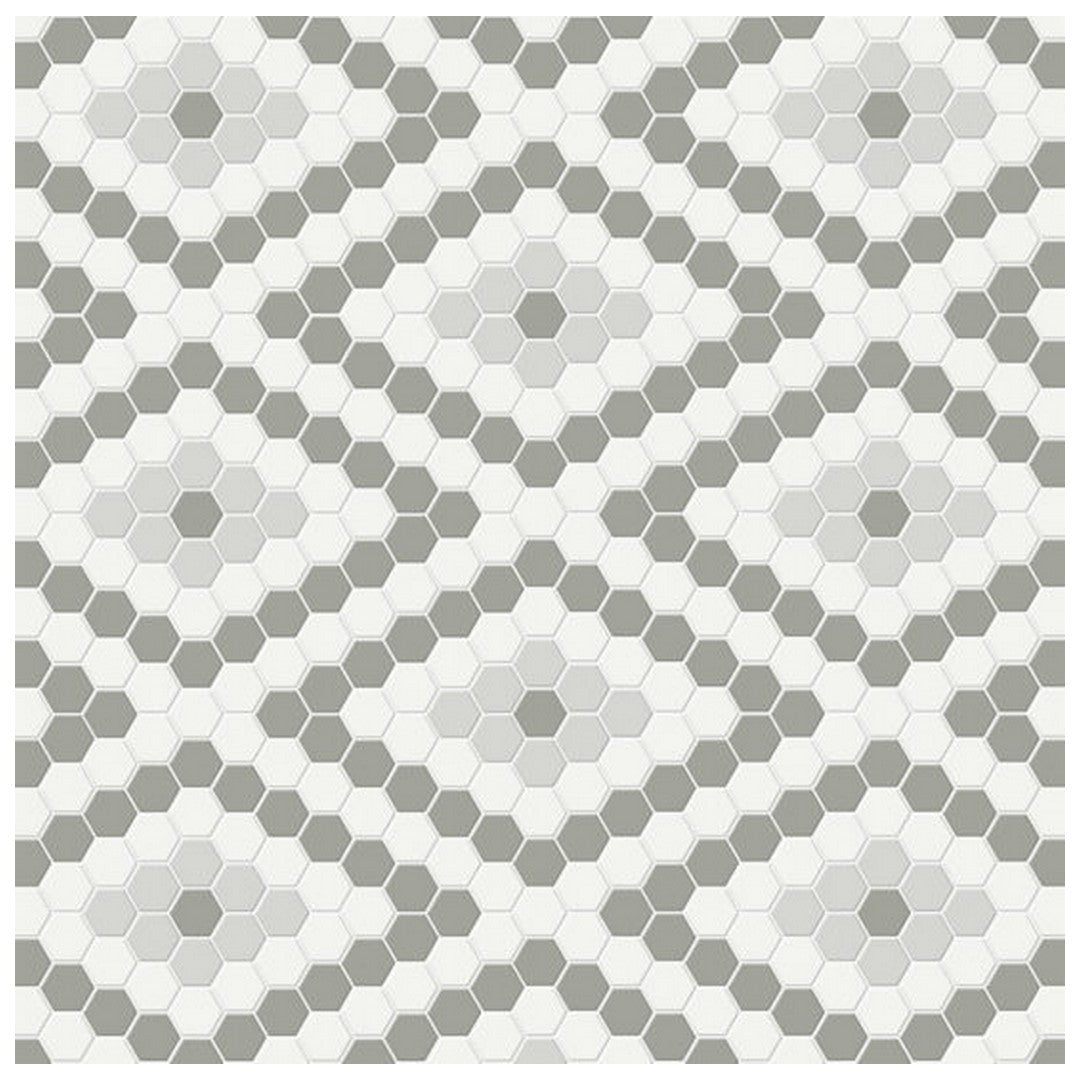 Qualis Ceramica 7.68" x 13.30" Traditions Matte Porcelain Diamond Pattern Mosaic