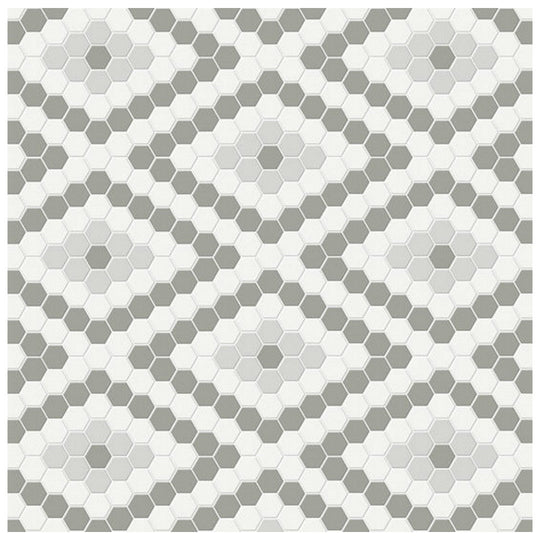 Qualis Ceramica 7.68" x 13.30" Traditions Matte Porcelain Diamond Pattern Mosaic