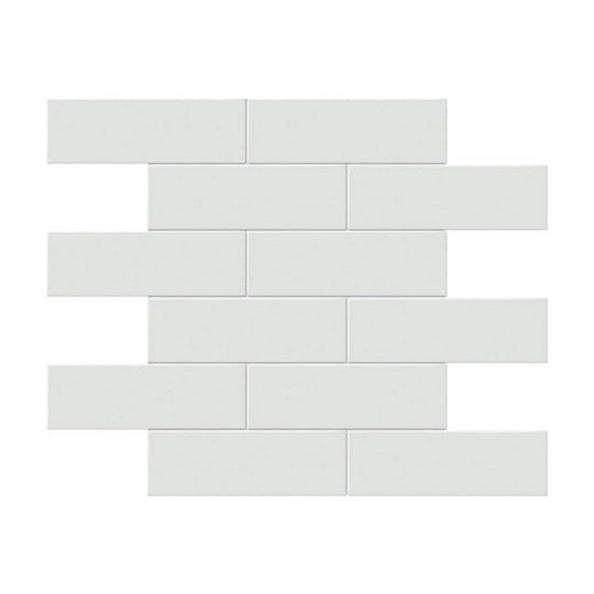 Qualis Ceramica 11.65" x 11.73" Traditions Matte Porcelain Brick 2×6" Mosaic