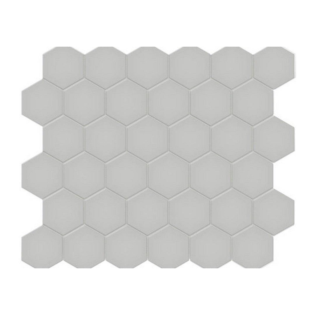 Qualis Ceramica 10.8" x 12.48" Traditions Matte Porcelain Hexagon 2" Mosaic