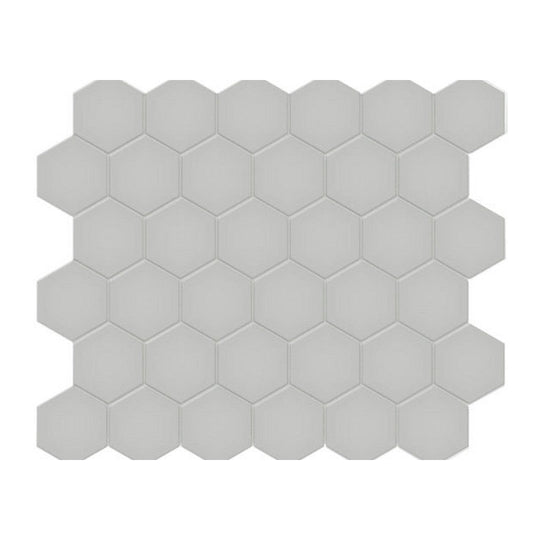 Qualis Ceramica 10.8" x 12.48" Traditions Matte Porcelain Hexagon 2" Mosaic