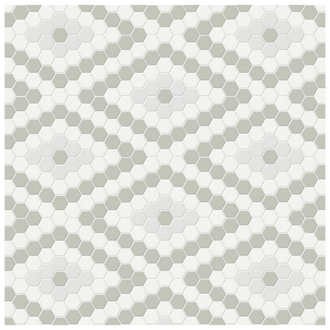 Qualis Ceramica 7.68" x 13.30" Traditions Matte Porcelain Diamond Pattern Mosaic