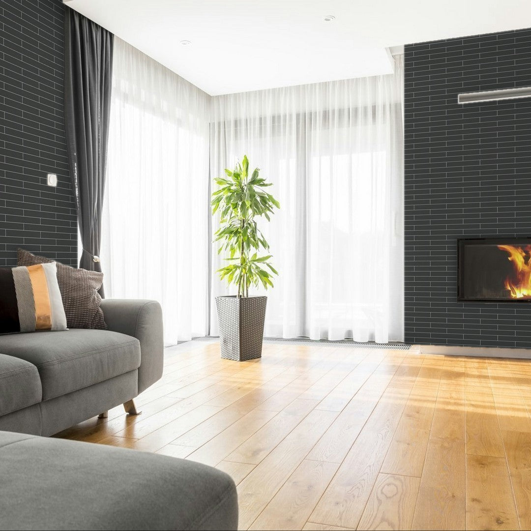 Qualis-Ceramica-Traditions-2-x-12-Matte-Ceramic-Wall-Tile-Retro-Black