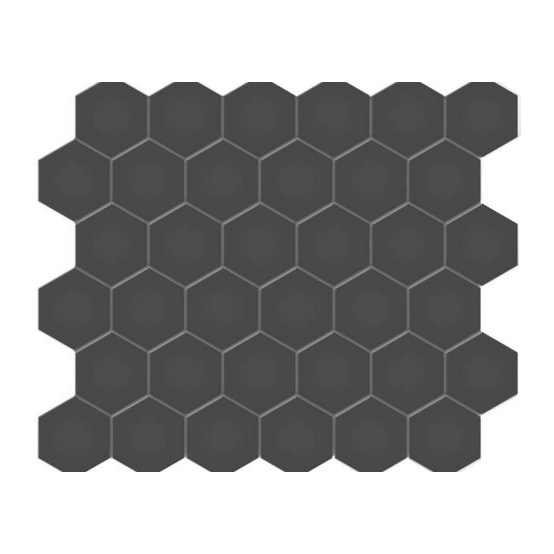 Qualis Ceramica 10.8" x 12.48" Traditions Matte Porcelain Hexagon 2" Mosaic