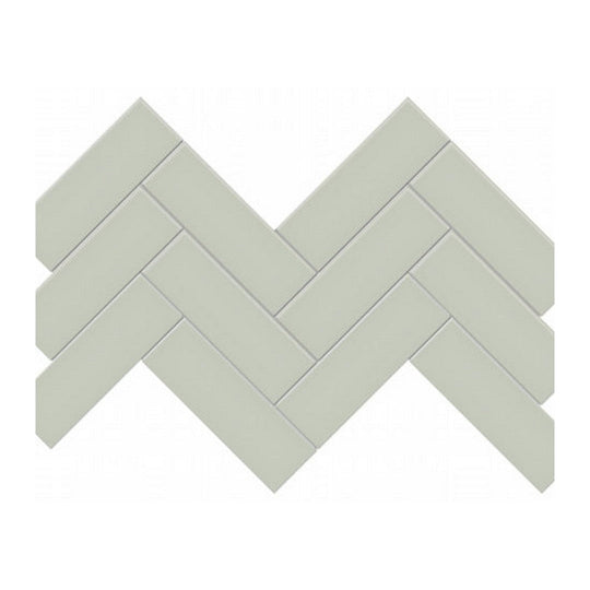 Qualis Ceramica 8.23" x 15.83" Traditions Matte Porcelain Herringbone 2×6" Mosaic