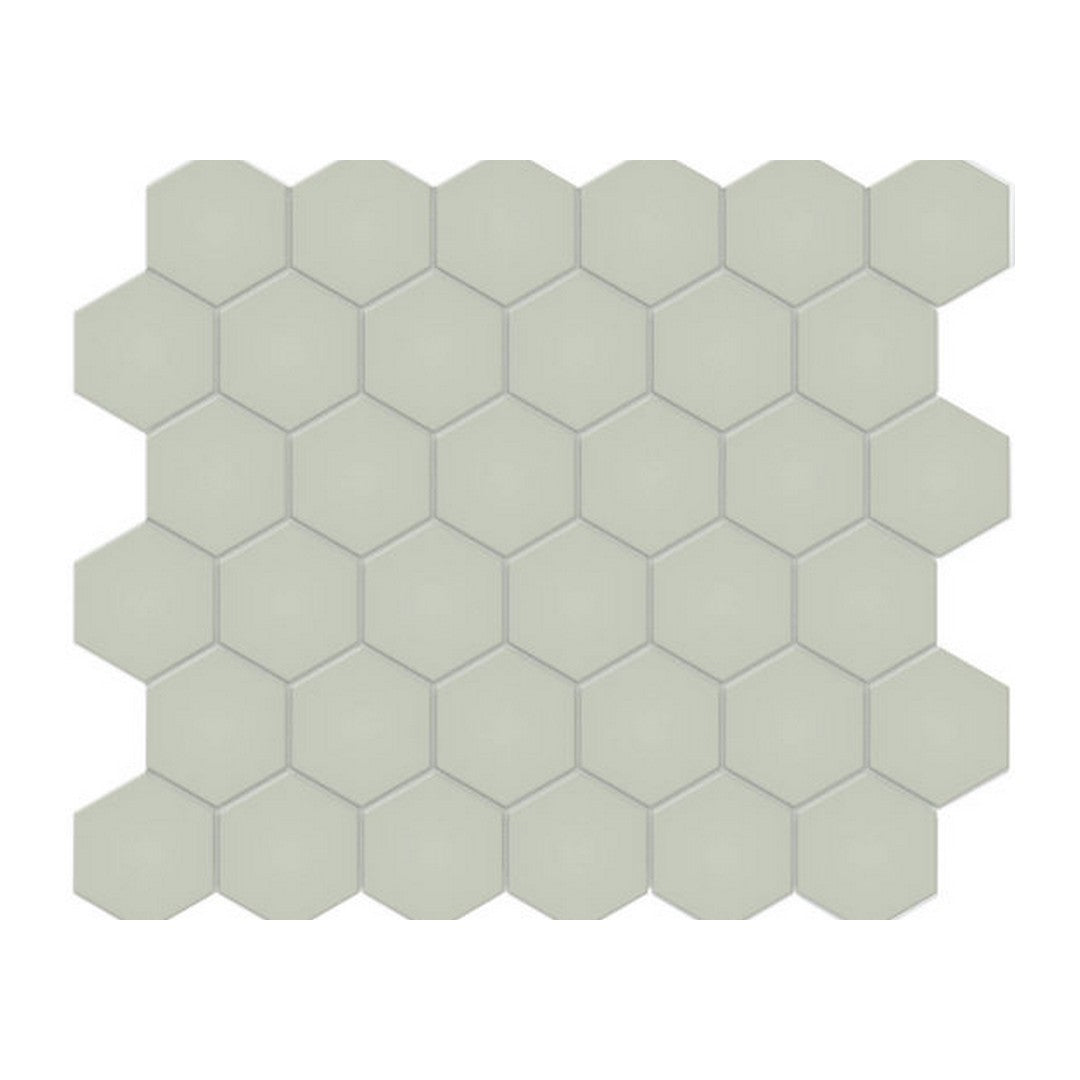 Qualis Ceramica 10.8" x 12.48" Traditions Matte Porcelain Hexagon 2" Mosaic